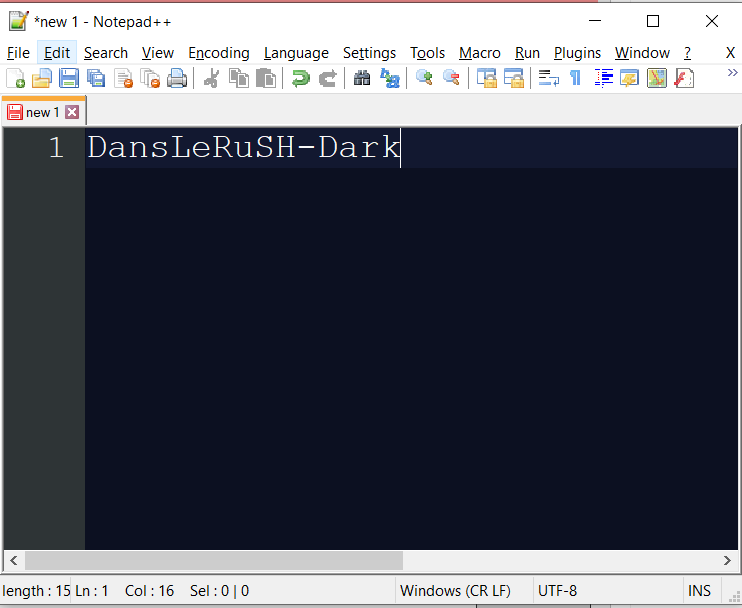 2 Notepad++ Dark Theme - DansLeRuSH-Dark